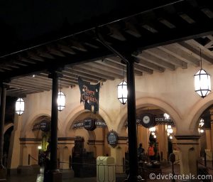 entrance to the Pirates of the Caribbean