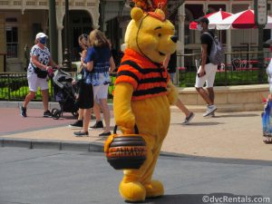 Winnie the Pooh in a Character Cavalcade