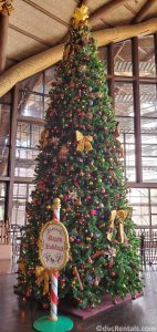 Christmas tree at Disney’s Animal Kingdom Villas – Kidani Village