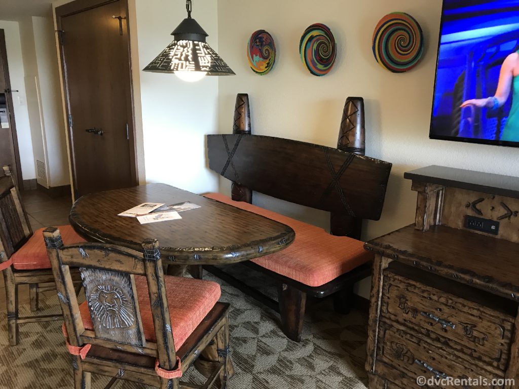 kitchen table in a 1 bedroom Villa at Disney’s Animal Kingdom – Jambo House