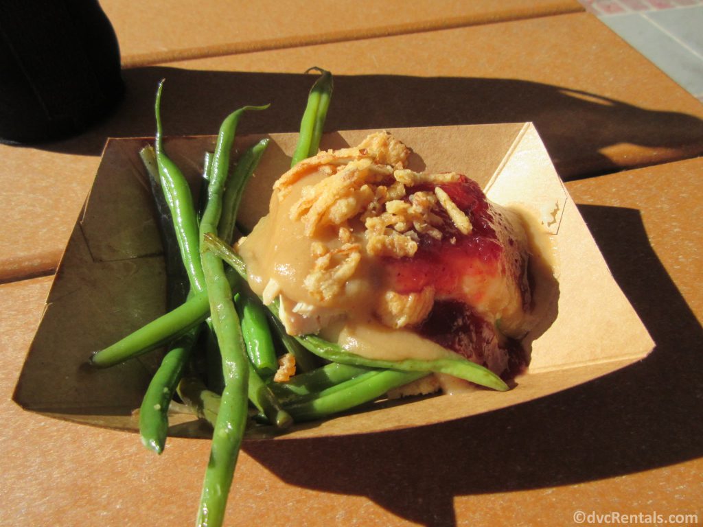 food plate from the Taste of EPCOT International Festival of the Holidays