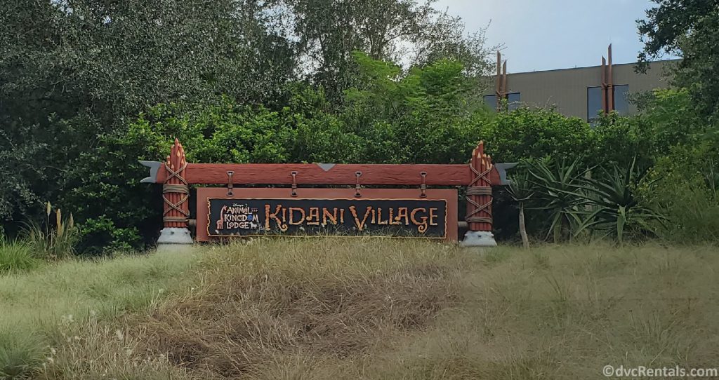 Sign for Disney’s Animal Kingdom Villas – Kidani Village