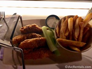 Chicken fingers and fries from the Sci-Fi Dine-In Theatre at Disney’s Hollywood Studios