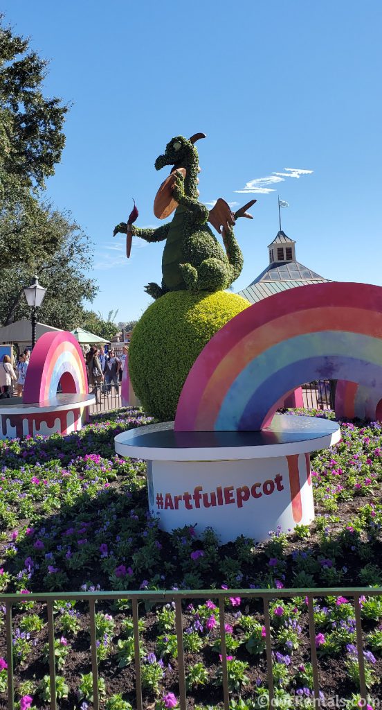 Figment Topiary from the Epcot International Festival of the Arts in 2020
