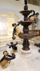 Penguin fountain at the Villas at Disney’s Grand Floridian