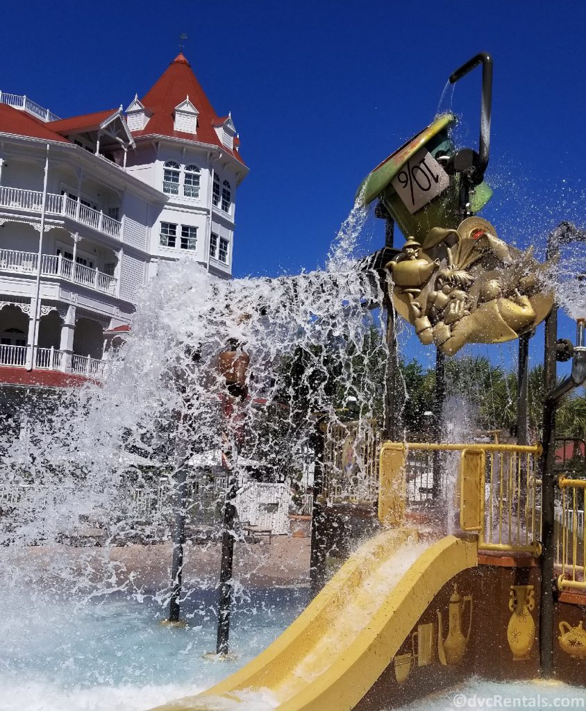 waterplay area at the Villas at Disney’s Grand Floridian Resort