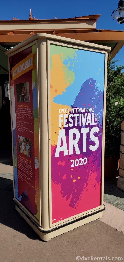 Sign for the 2020 Epcot International Festival of the Arts