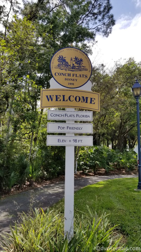 welcome sign at Disney’s Old Key West