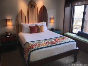 2nd bedroom in a bungalow at Disney’s Polynesian Villas & Bungalows
