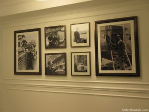 Walt Disney photos and souvenirs from his travels in Europe found throughout Disney’s Riviera Resort