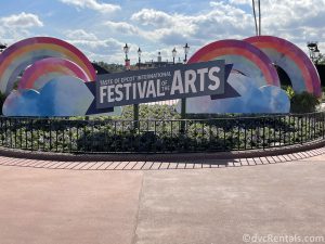 Sign for the Taste of Epcot International Festival of the Arts