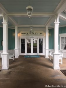 Entrance to Disney’s Beach Club Villas