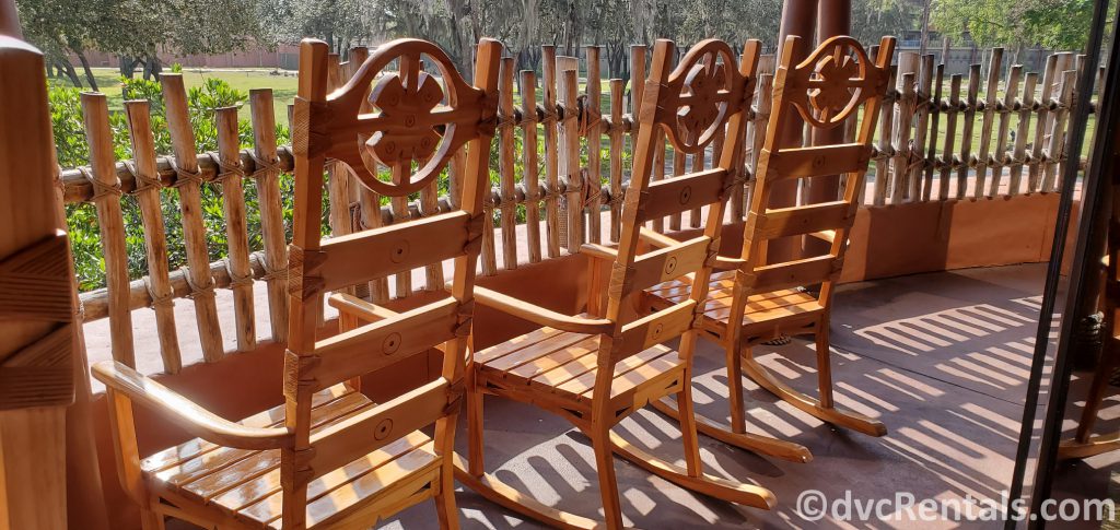 rocking chairs at Disney’s Animal Kingdom Villas