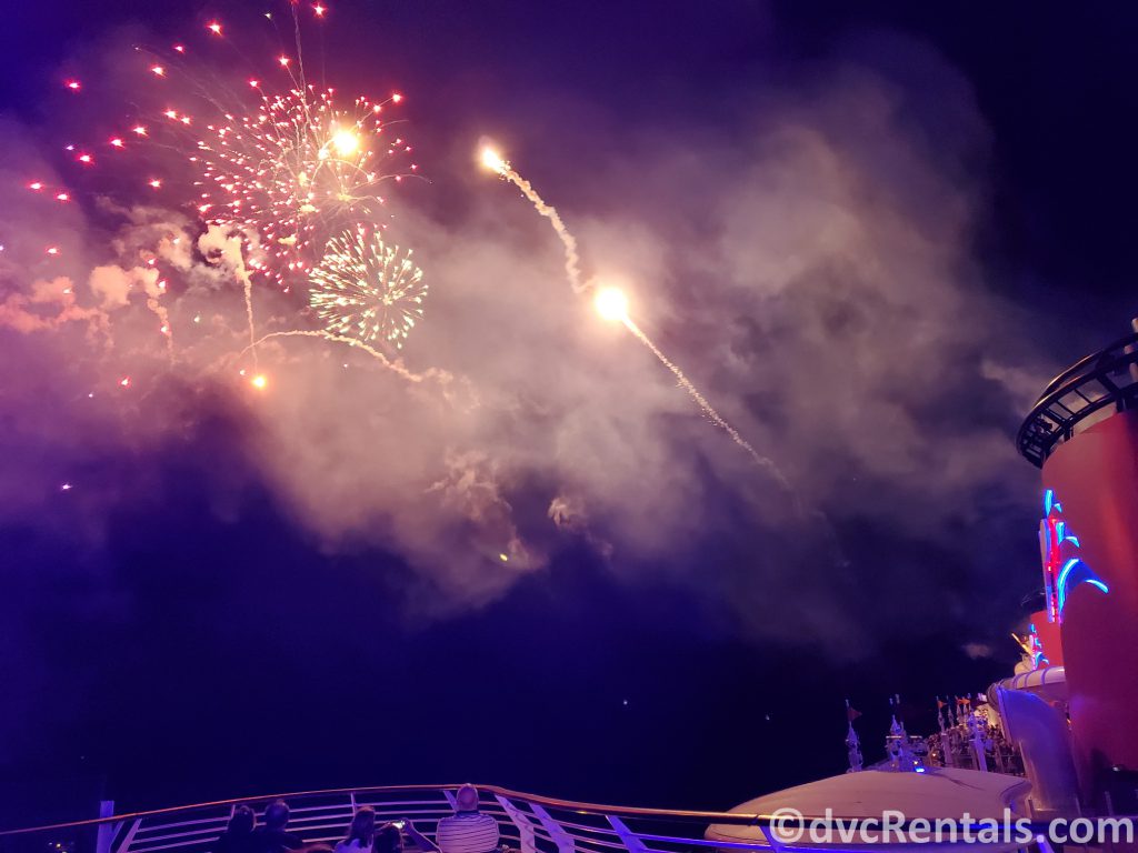 Fireworks on the Disney Dream