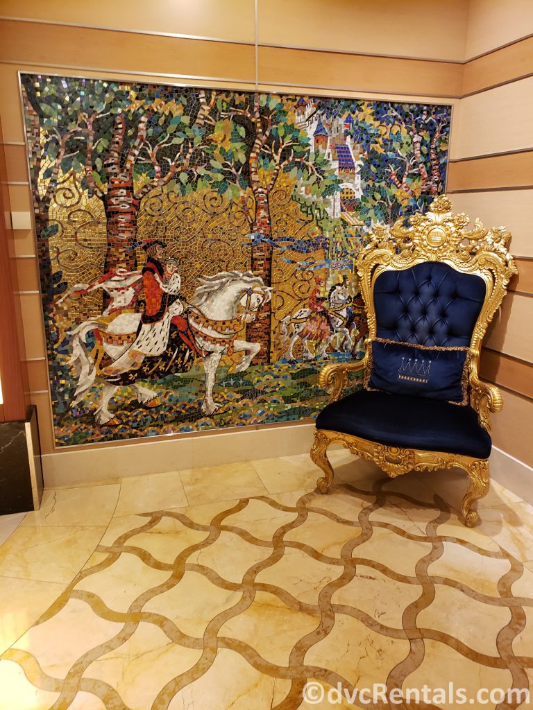 mosaic tile mural on the Disney Dream