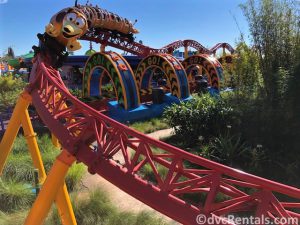 Slinky Dog Dash coaster at Disney’s Hollywood Studios