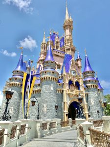 Cinderella Castle with new color scheme from August 2020