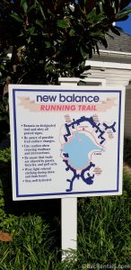 Sign for the Running Path at Disney’s Beach Club Villas