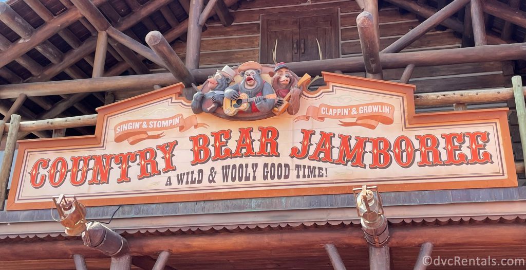 Sign for the Country Bear Jamboree