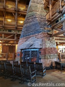Fireplace at Copper Creek Villas & Cabins at Disney’s Wilderness Lodge