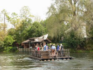 Raft to Tom Sawyer Island at Magic Kingdom