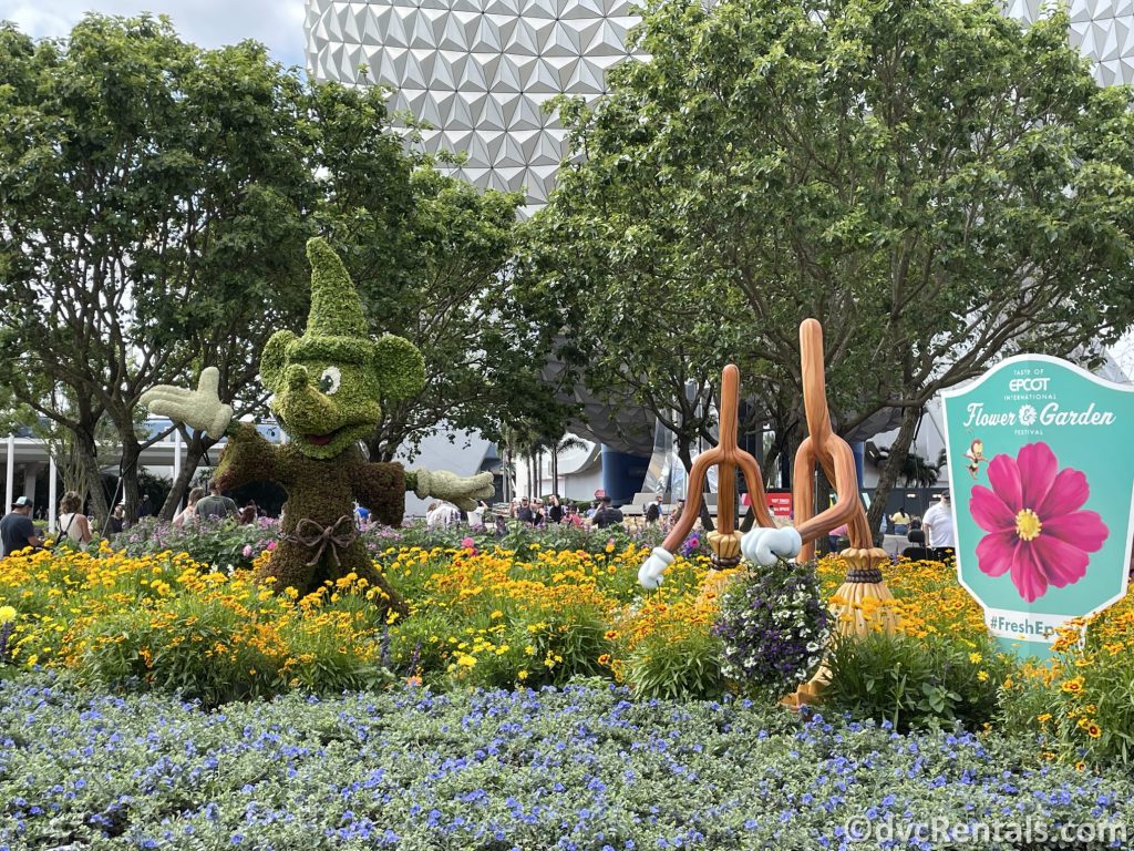 Mickey Mouse topiary from the Taste of Epcot International Flower & Garden Festival