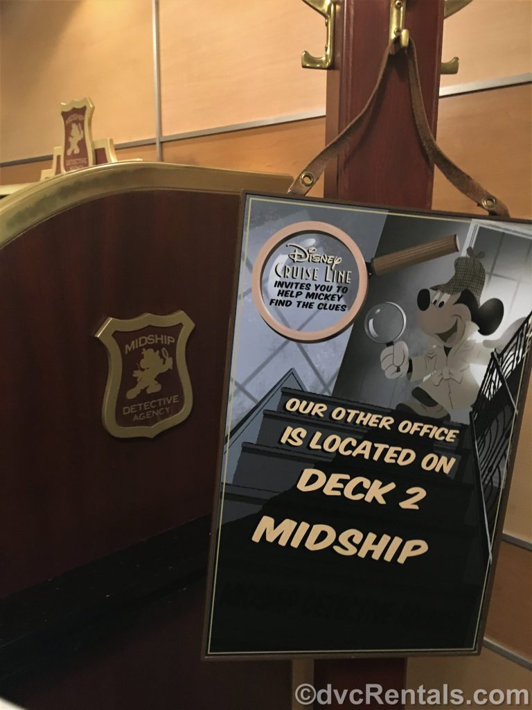 Mid-ship Detective Agency game on the Disney Dream