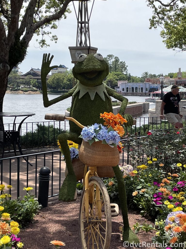 Kermit the Frog Topiary Taste of Epcot International Flower & Garden Festival