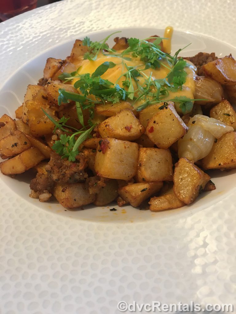 Breakfast potatoes from Topolino’s Terrace