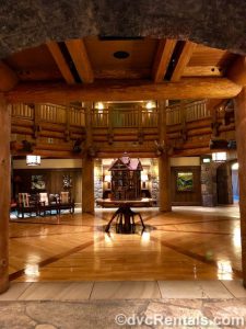 Lobby of the Boulder Ridge Villas Building at Disney’s Wilderness Lodge
