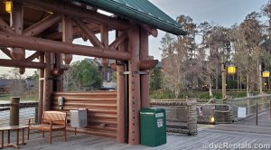 boat dock at Disney’s Wilderness Lodge