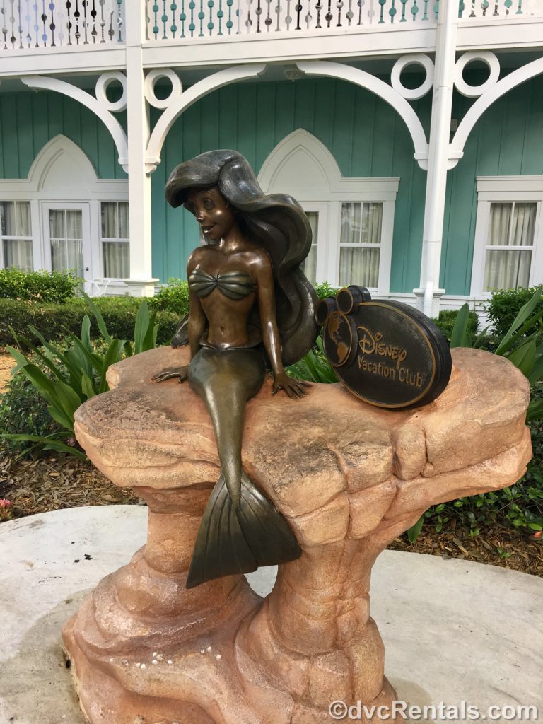 Little Mermaid Statue at Disney’s Beach Club Villas