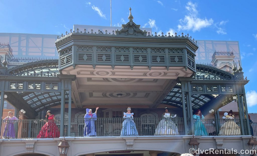 Characters at the Magic Kingdom Train Station