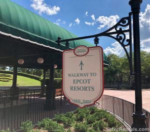 Sign for Epcot Resorts
