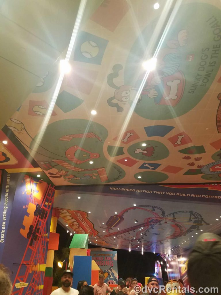 Ceiling at Toy Story Mania