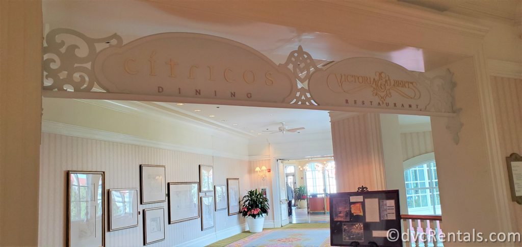 Sign for Citricos at Disney’s Grand Floridian