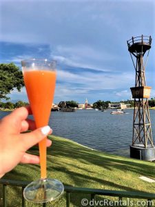 A drink from Epcot’s World Showcase