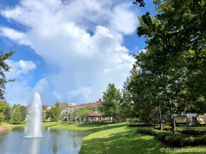 Springs and fountain at Disney’s Saratoga Springs Resort & Spa