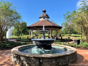 Springs and fountain at Disney’s Saratoga Springs Resort & Spa