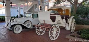 Carriage and Vintage car at Disney’s Grand Floridian Resort