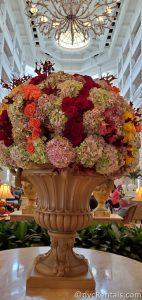 flower arrangement at Disney’s Grand Floridian Resort