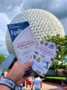 Photo of the menu for the Epcot International Food & Wine Festival