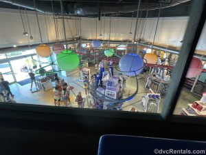 View of Magic Kingdom store as seen from the PeopleMover