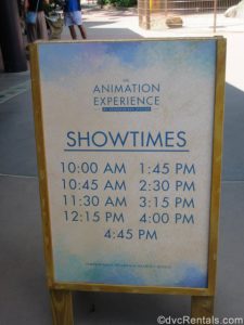 Sign with Animation Experience class times