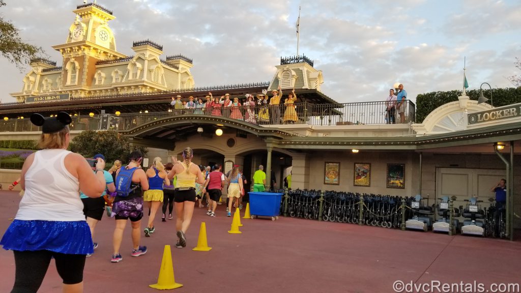 Run Disney event with runners heading into the Magic Kingdom