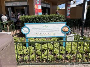 Sign for cheese sponsor at the Epcot International Food & Wine Festival