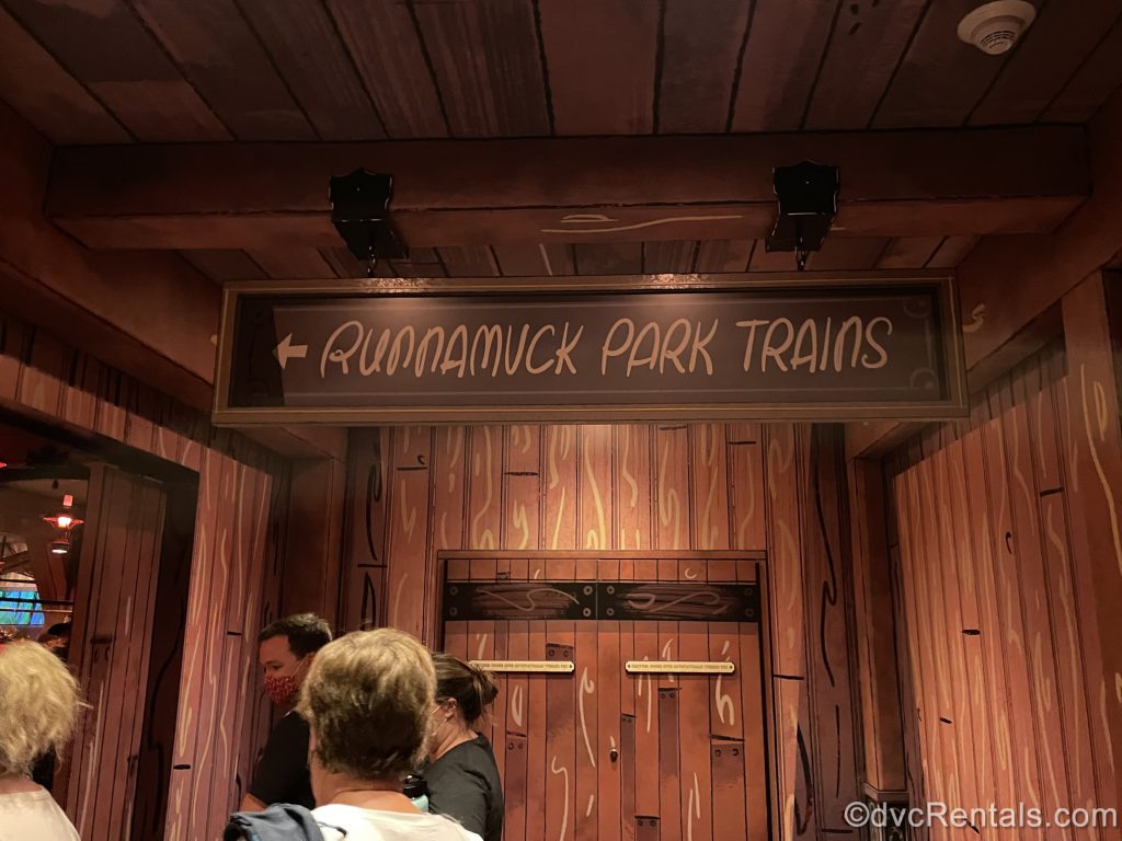 Sign for Runnamuck Park at Mickey and Minnie’s Runaway Railway