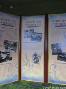 sign for the Animation Experience at the Conservation Station