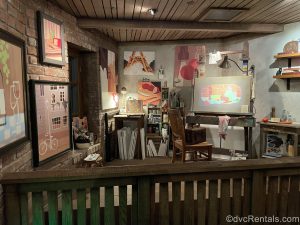 Artist’s Loft scene from Remy’s Ratatouille Adventure
