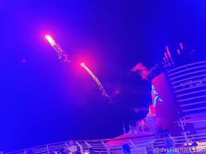Fireworks at sea from Disney Cruise Line